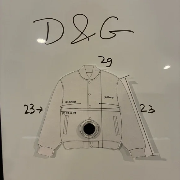 D&G Dark Brown Leather Winter Jacket with Fur Collar, Size L